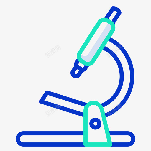 显微镜教育196轮廓颜色图标svg_新图网 https://ixintu.com 教育196 显微镜 轮廓颜色