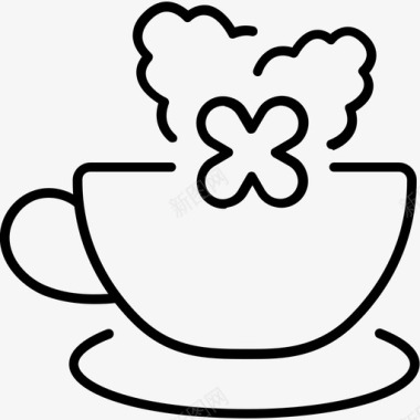 梅丽莎茶杯子饮料图标图标