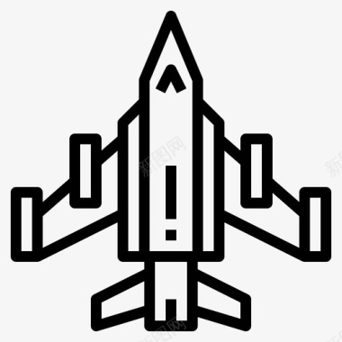 战斗机武器8直线型图标图标