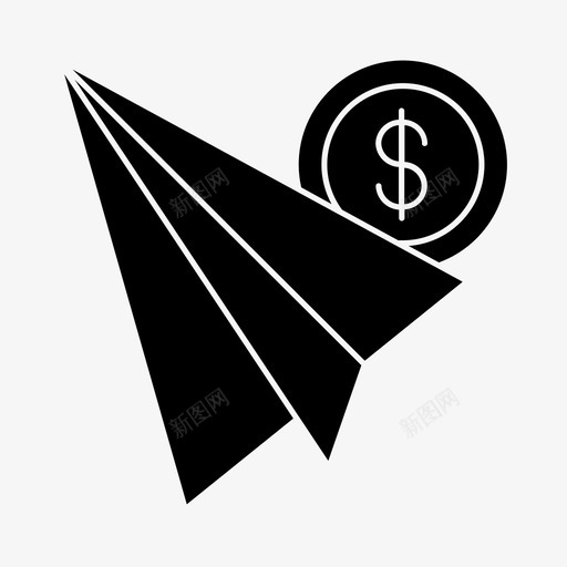 纸飞机商业企业主图标svg_新图网 https://ixintu.com 企业主 商业 市场 货币 金融 飞机