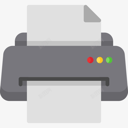 打印机电子设备58扁平图标svg_新图网 https://ixintu.com 扁平 打印机 电子设备