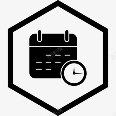 业务截止日期日历会议图标图标
