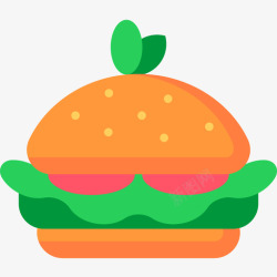 素食汉堡汉堡纯素食品5无糖图标高清图片