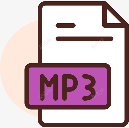 Mp3文件音乐118线性颜色图标svg_新图网 https://ixintu.com Mp3 文件 线性 音乐 颜色