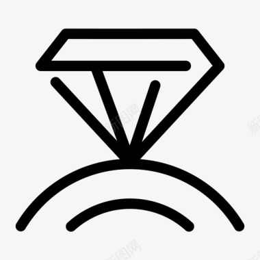 珠宝钻石钻戒图标图标