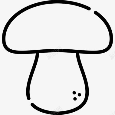 蘑菇水果蔬菜11直线型图标图标
