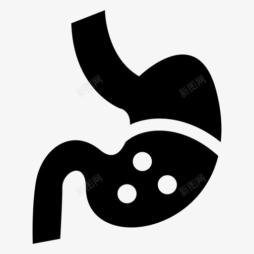 胃身体疾病图标svg_新图网 https://ixintu.com 健康 医疗 疾病 胃痛 身体