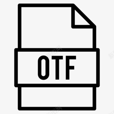 otf文件文档扩展名图标图标