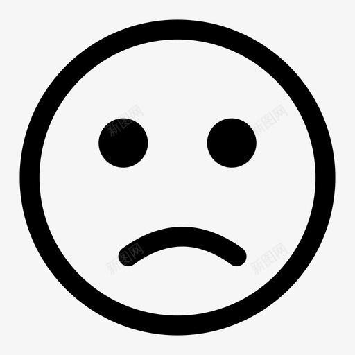 哭脸 错误 失败 不高兴 圆形 线性svg_新图网 https://ixintu.com 哭脸 错误 失败 不高兴 圆形 线性