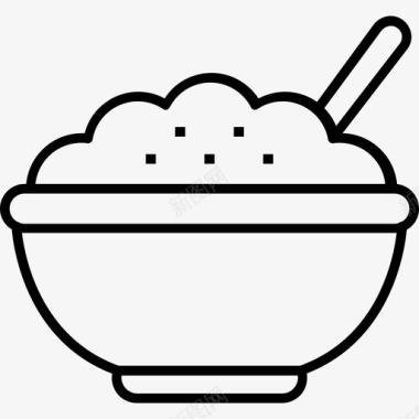 粥早餐谷类食品图标图标