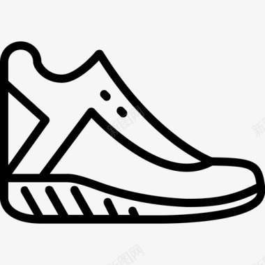 运动鞋教育跑步图标图标