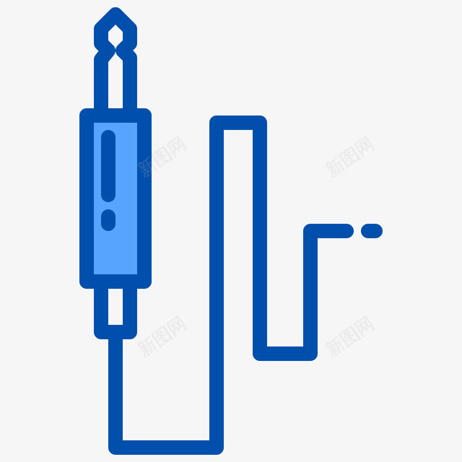 插孔连接器摇滚音乐3蓝色图标svg_新图网 https://ixintu.com 插孔 摇滚音乐 蓝色 连接器