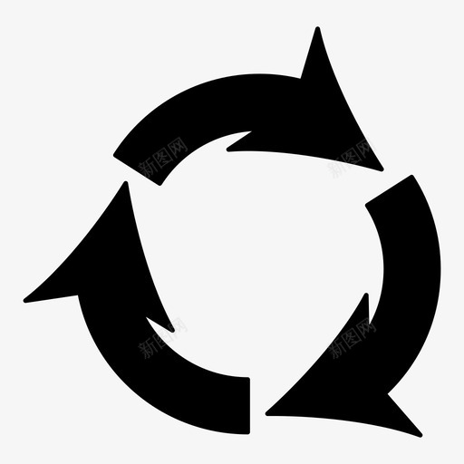 回收标志生态自然图标svg_新图网 https://ixintu.com 保护 回收标志 生态 纯净 自然
