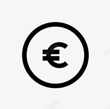 欧元金融111线性图标图标