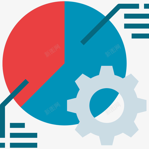 分析企业管理69扁平图标svg_新图网 https://ixintu.com 企业管理 分析 扁平
