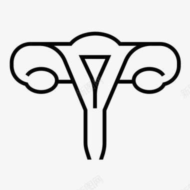 子宫卵巢生殖系统图标图标