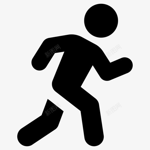 跑步运动员锻炼图标svg_新图网 https://ixintu.com 跑步 运动员 锻炼 马拉松