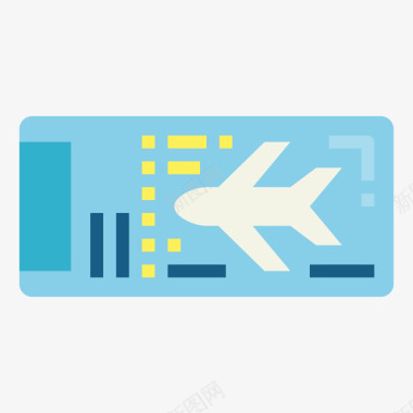飞机票2号机场平的图标图标