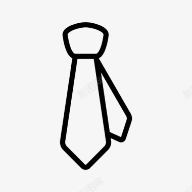 领带正式西装图标图标