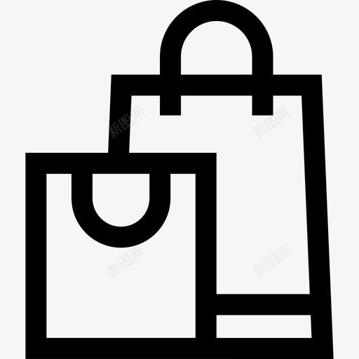 购物袋商场32直列图标svg_新图网 https://ixintu.com 商场 直列 购物袋