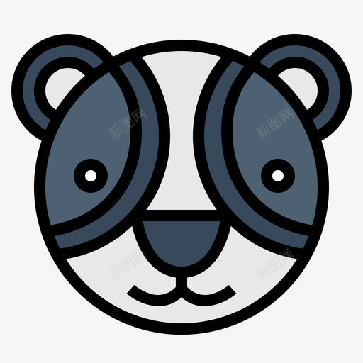 熊猫熊动物园16线性颜色图标svg_新图网 https://ixintu.com 动物园 熊猫熊 猫熊 线性 颜色