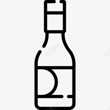 葡萄酒感恩节79直系图标图标