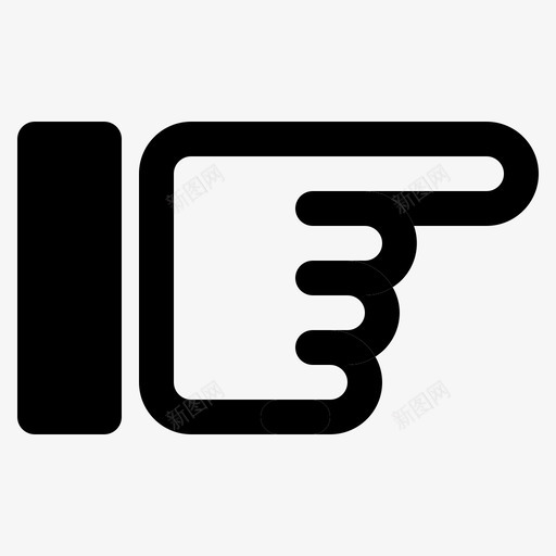 方向手指手图标svg_新图网 https://ixintu.com 右边 手 手指 方向 箭头32x32像素 这里