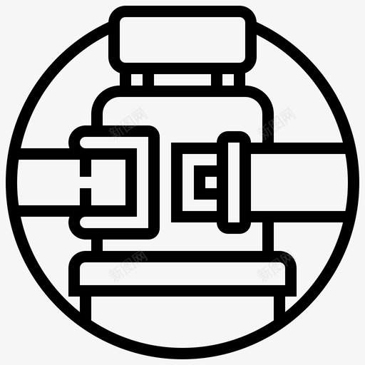 安全带椅子系紧图标svg_新图网 https://ixintu.com 安全 安全带 座椅 机场 椅子 系紧