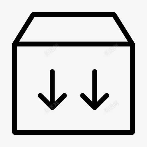 包裹箱子纸箱图标svg_新图网 https://ixintu.com 交货 包裹 易碎 标志 物流配送 箱子 纸箱