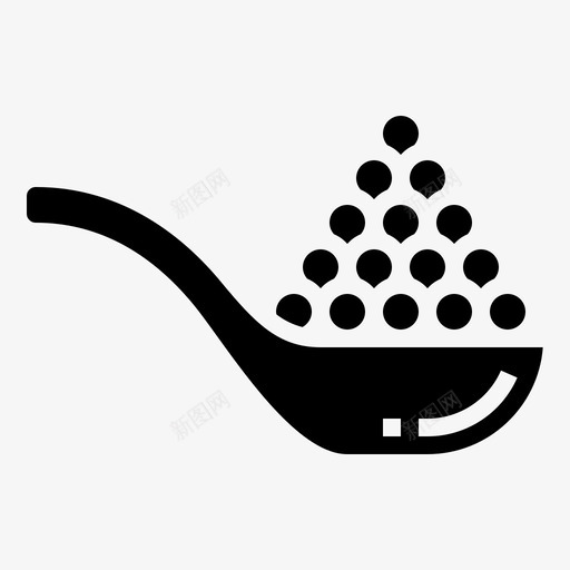 鱼子酱海鲜10字形图标svg_新图网 https://ixintu.com 字形 海鲜 鱼子酱