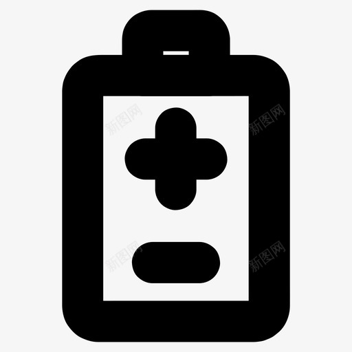 电池电子能源图标svg_新图网 https://ixintu.com 电子 电子配件 电池 电源 能源