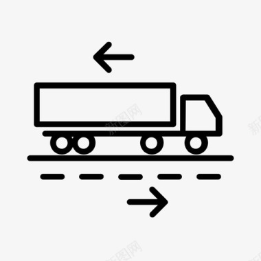 卡车货物集装箱图标图标