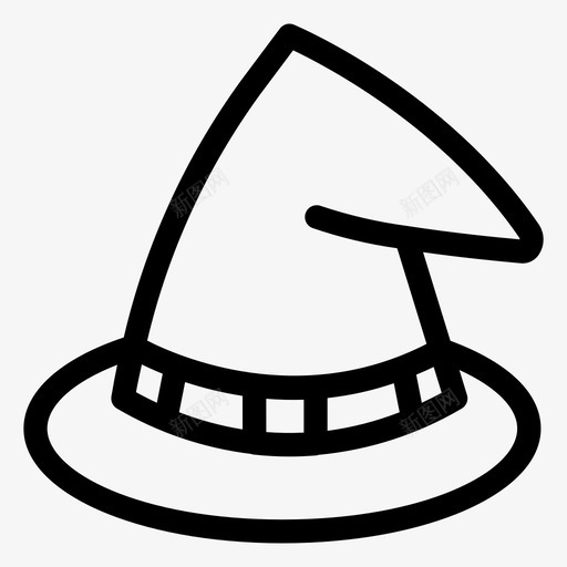 女巫帽服装万圣节图标svg_新图网 https://ixintu.com 万圣节 万圣节系列 女巫帽 服装 魔术