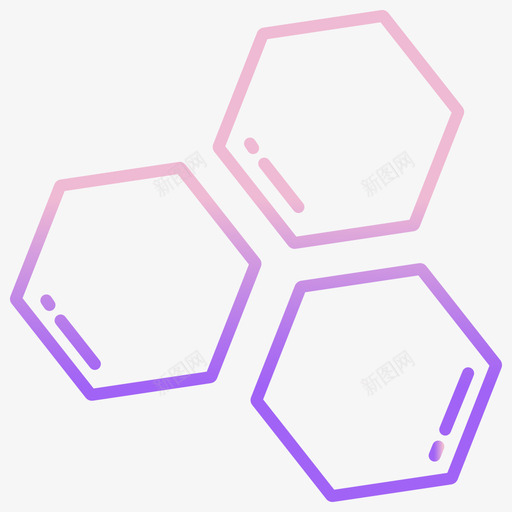 分子科学技术4轮廓梯度图标svg_新图网 https://ixintu.com 分子 科学技术4 轮廓梯度