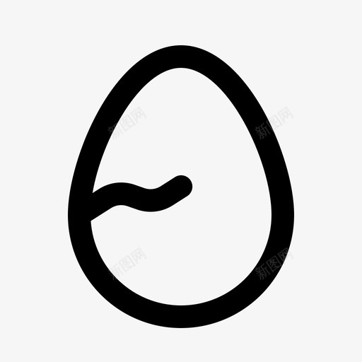 鸡蛋烹饪碎裂鸡蛋图标svg_新图网 https://ixintu.com 家禽 烹饪 碎裂鸡蛋 蛋白质 食品 食品饮料002线 鸡蛋