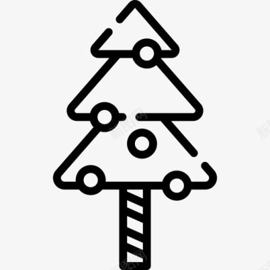 圣诞树圣诞食品5直系图标图标