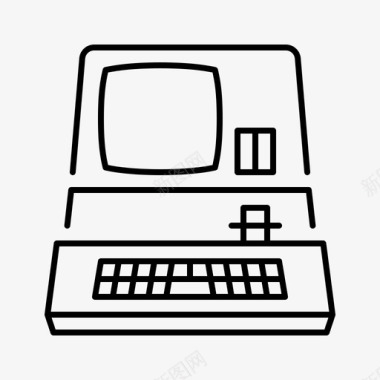 Macintosh苹果产品线性图标图标