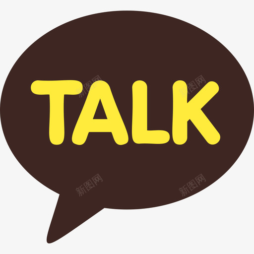 KakaoTalk社交标识3扁平图标svg_新图网 https://ixintu.com Kakao Talk 扁平 标识 社交