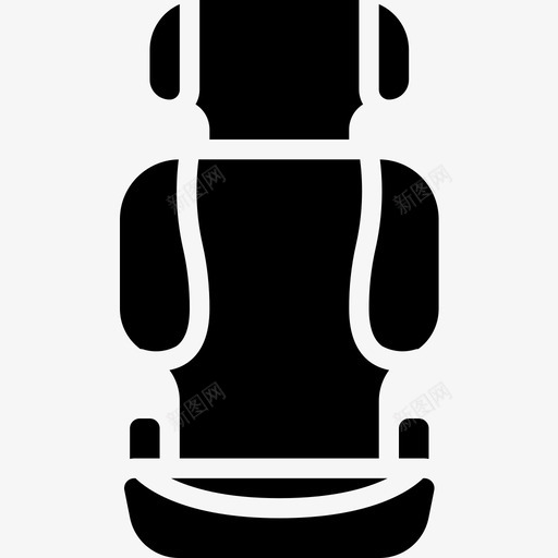汽车座椅抚养儿童2填充图标svg_新图网 https://ixintu.com 填充 抚养儿童2 汽车座椅