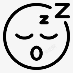 疲惫ICON困倦梦幻表情符号图标高清图片