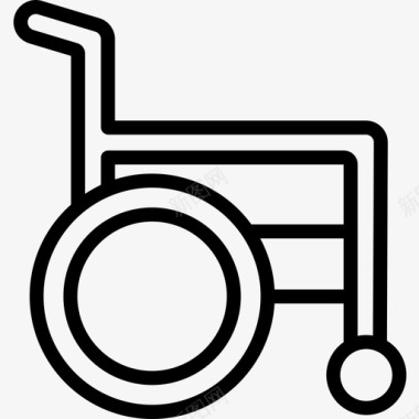 轮椅医用154直线型图标图标