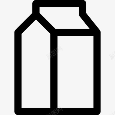 牛奶食品饮料8线性图标图标
