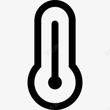 温度计自然103线性图标图标