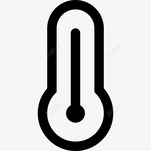 温度计自然103线性图标svg_新图网 https://ixintu.com 温度计 线性 自然