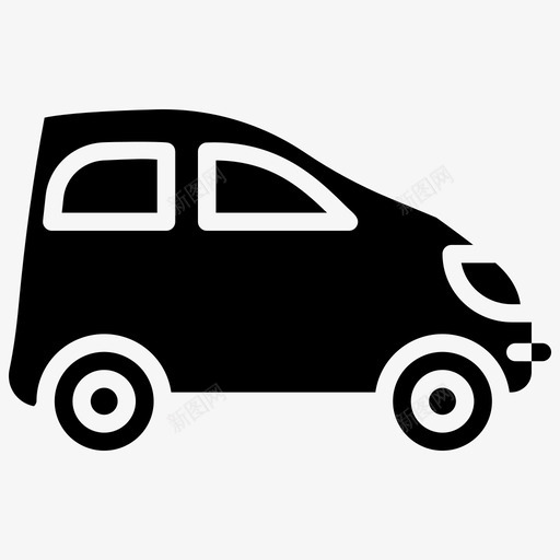 微型车出租车经济型车图标svg_新图网 https://ixintu.com 共享 出租车 在线预订 型车 填充 微型 电动汽车 经济 经济型