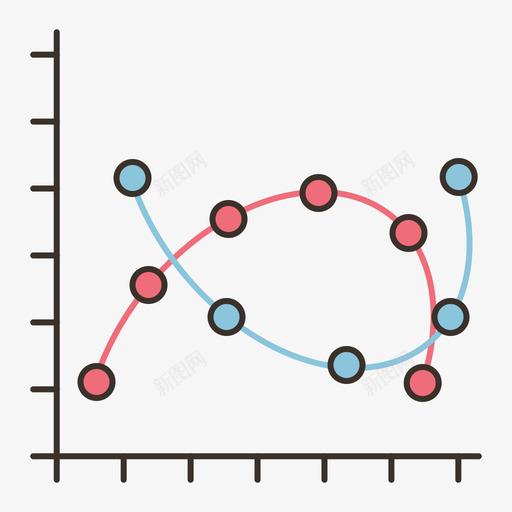 折线图信息图4线颜色图标svg_新图网 https://ixintu.com 信息图4 折线图 线颜色