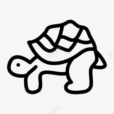 乌龟生物旧图标图标