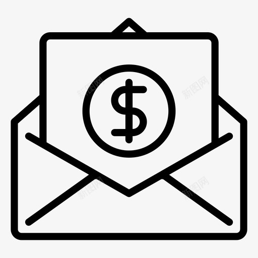 赚钱的邮件赚的邮件图标svg_新图网 https://ixintu.com 行行 赚的 赚钱 邮件 银行