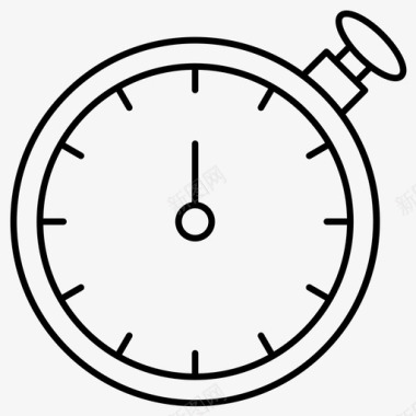 秒表运动型计时器图标图标