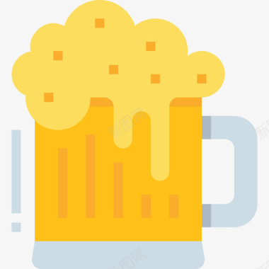 啤酒杯78派对平的图标图标